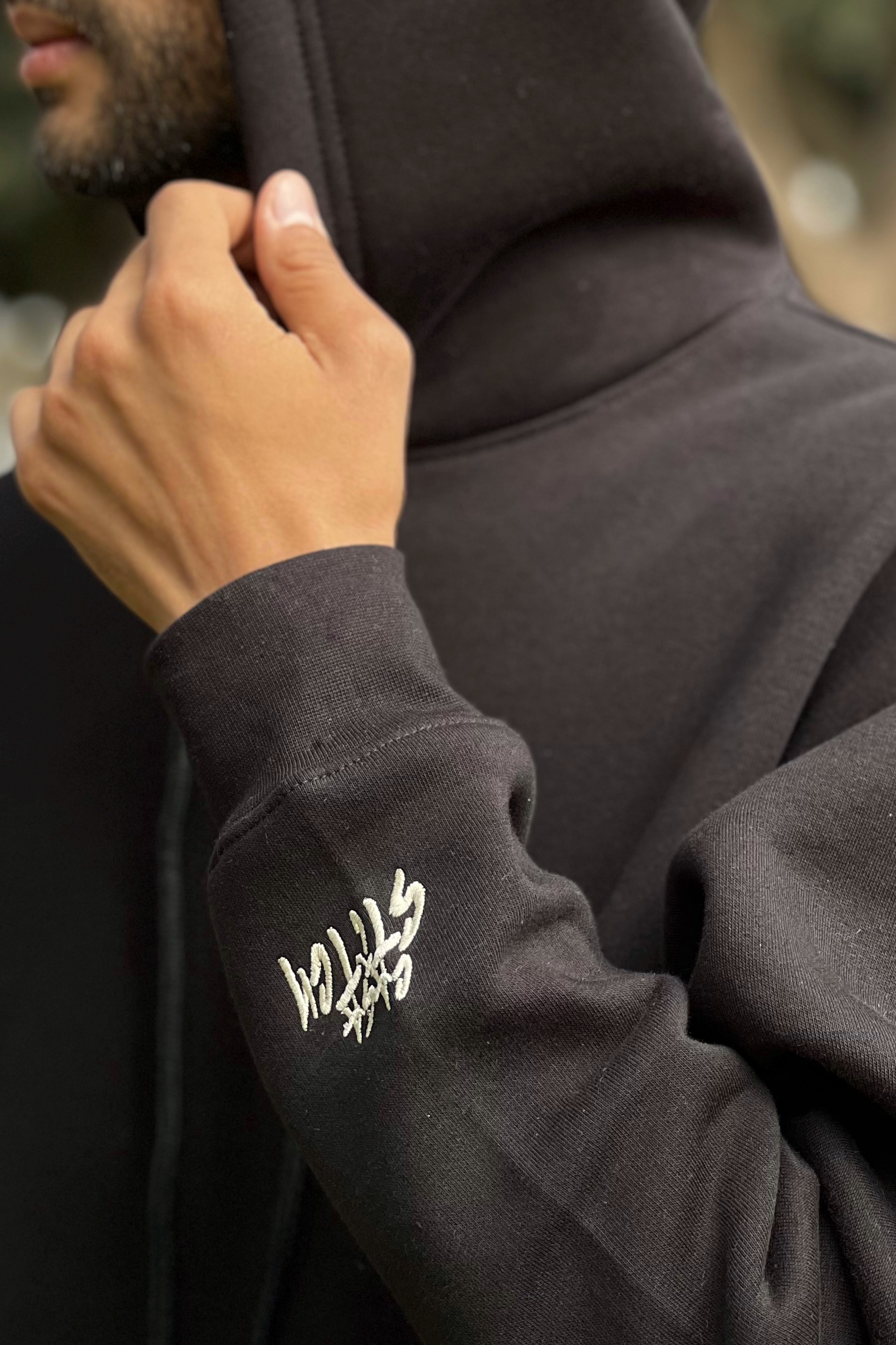 Casastitch Black Hoodie - Image 3