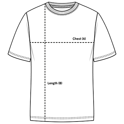 T-shirt size chart